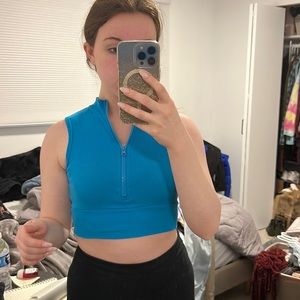 Blue Crop Top